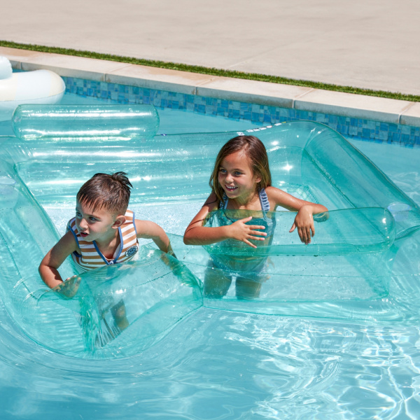 Hamac aquatique vert transparent 200 x 200 cm Swim essentials