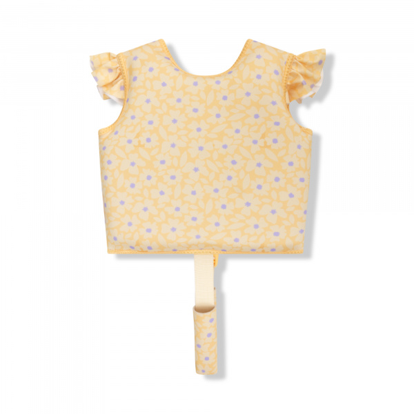 Gilet de natation fleurs jaunes 1-2 ans Swim essentials
