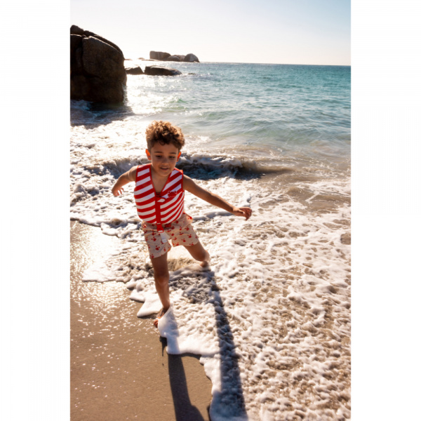 Gilet de natation fleurs jaunes 1-2 ans Swim essentials