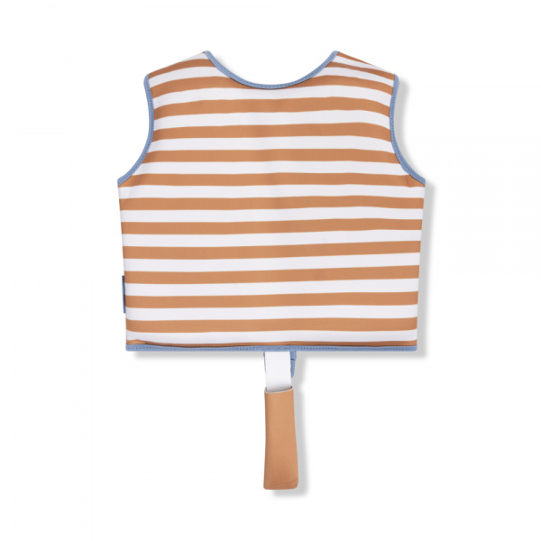 Gilet de natation rayures marron 2-3 ans Swim essentials