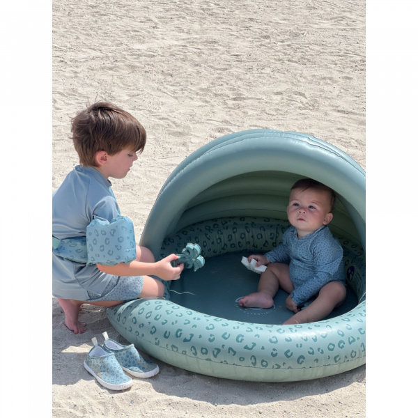 Piscine bébé ø 100 cm fleurs jaunes 2 anneaux Swim essentials