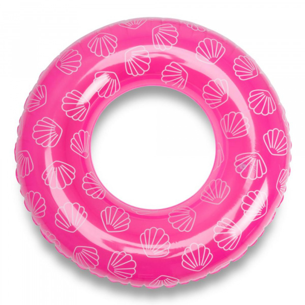 Bouée gonflable 90 cm rose coquillage Swim essentials