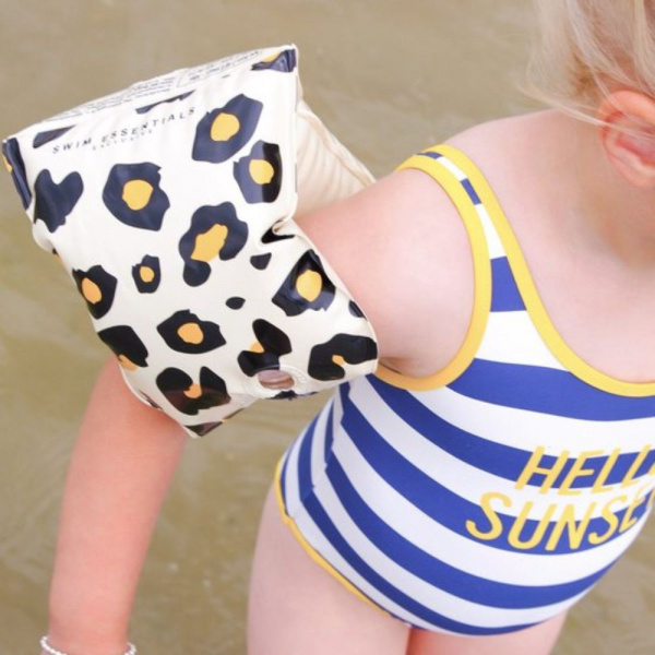 Brassards piscine enfant 2-6 ans - léopard beige Swim essentials