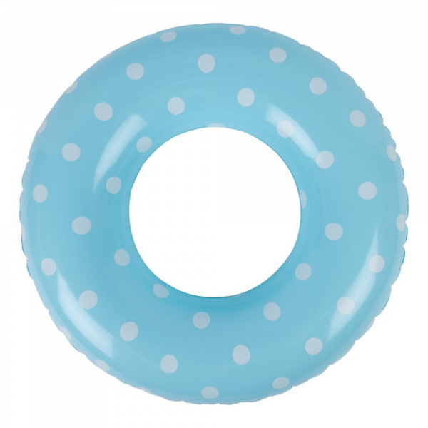 Bouée gonflable 90 cm pois bleu Swim essentials