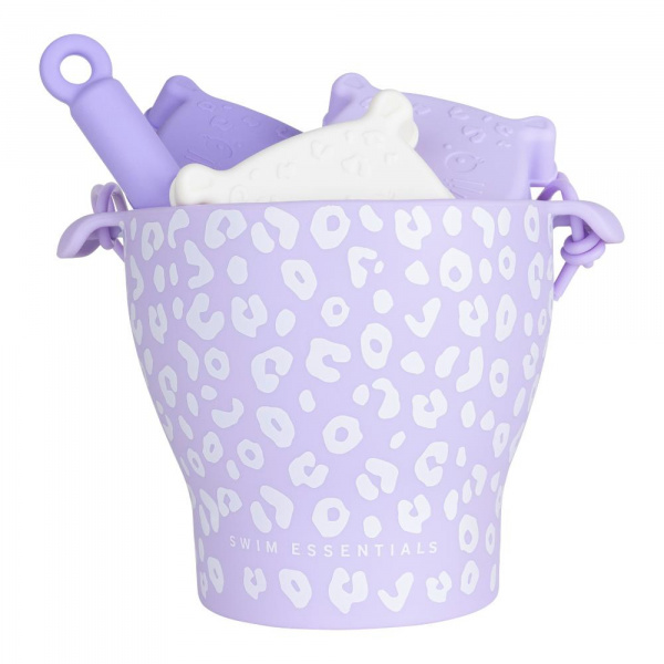 Set de plage silicone - léopard lila Swim essentials