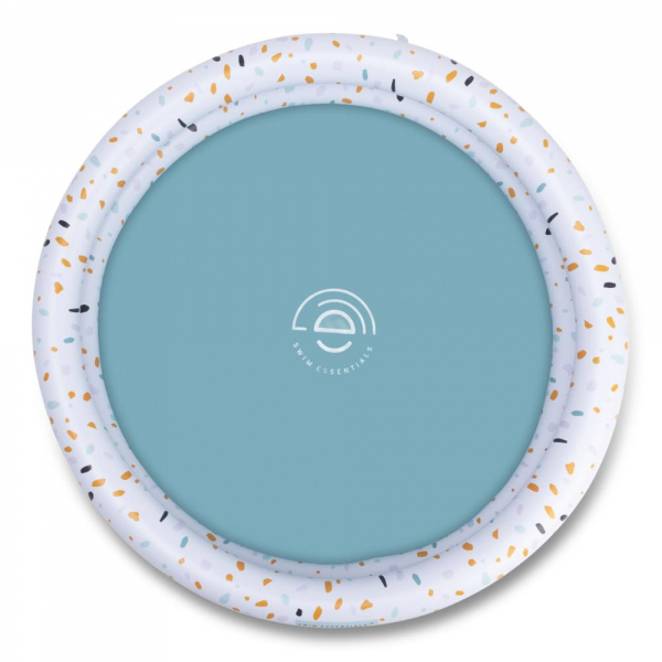 Piscine bébé ø 100 cm 2 anneaux terrazzo blanc Swim essentials