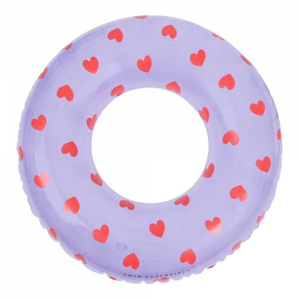 Bouée gonflable 90 cm cœur rouge Swim essentials