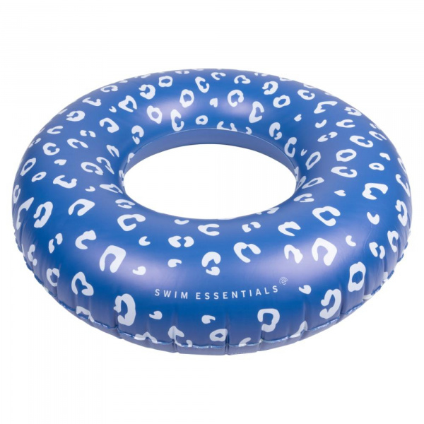 Bouée gonflable 90 cm léopard bleu Swim essentials