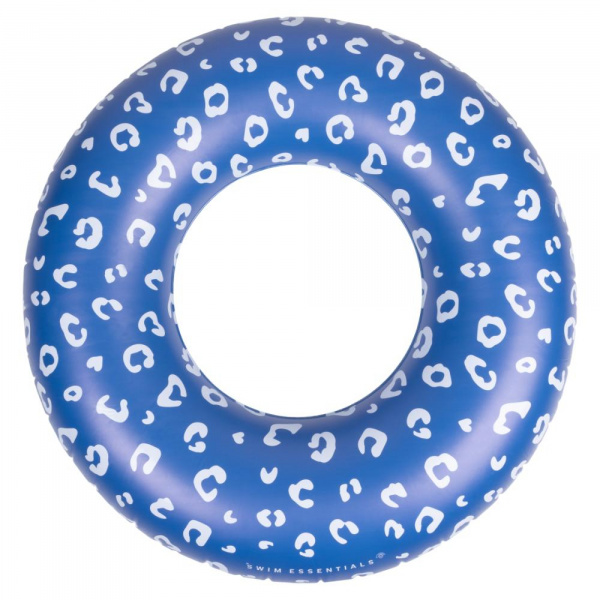 Bouée gonflable 90 cm léopard bleu Swim essentials