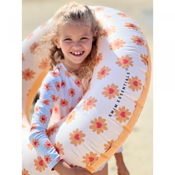 Bouée gonflable flower heart 90 cm Swim essentials