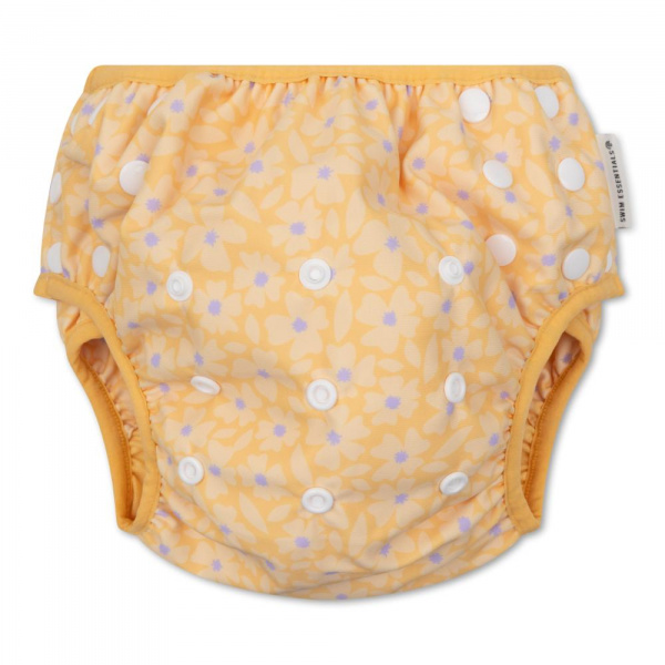 Couche de bain lavable 0-3 ans fleurs jaunes Swim essentials