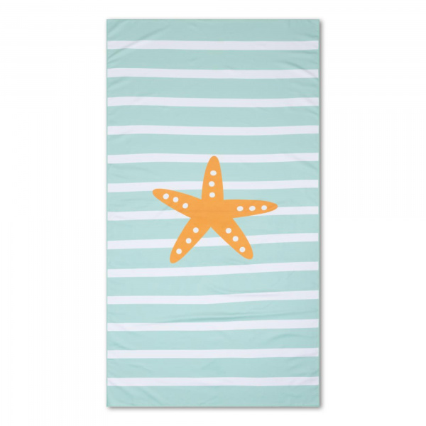 Serviette etoile de mer microfibre - 170x90 cm Swim essentials