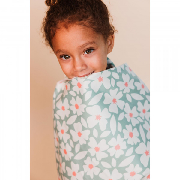 Serviette microfibre 180x90 cm - fleurs vertes Swim essentials