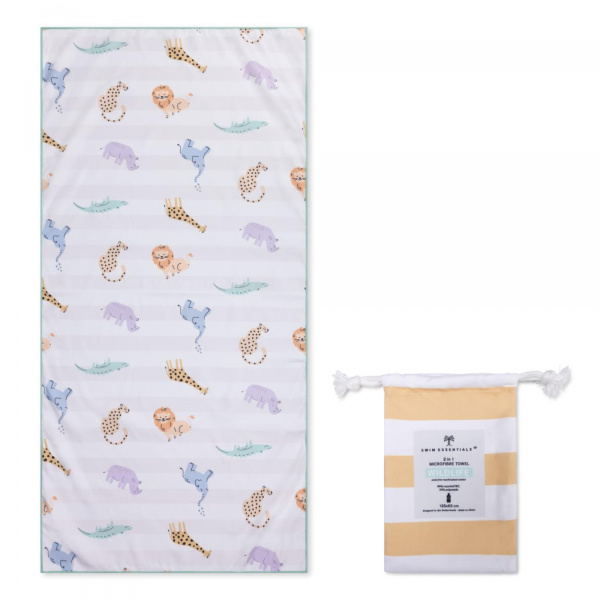 Serviette microfibre 135x65 cm - safari Swim essentials