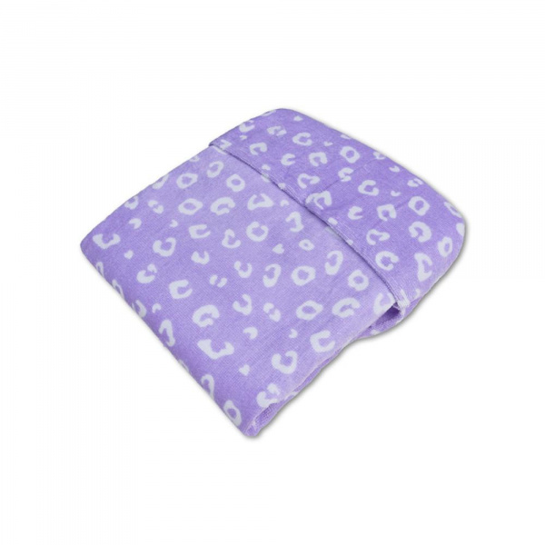 Serviette de plage coton 135 x 65 cm - léopard lila Swim essentials