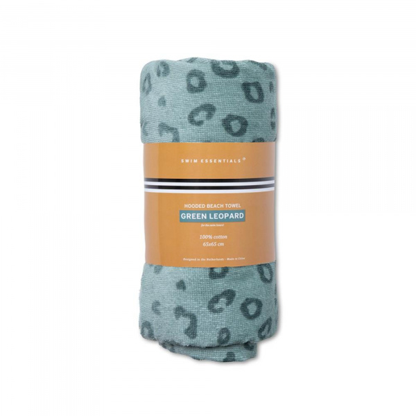 Serviette de plage coton 135 x 65 cm - léopard vert Swim essentials
