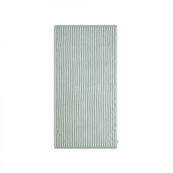 Serviette de plage coton 180 x 90 cm - rayures vertes Swim essentials
