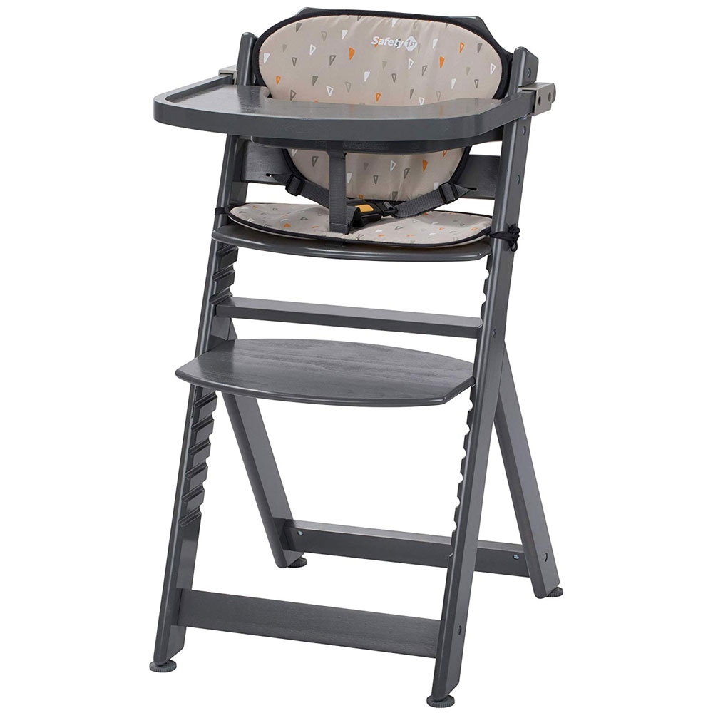 Chaise haute bébé évolutive timba avec coussin warm grey de Safety 1st