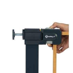 Barrière de sécurité enfant easy close effet bois Safety 1st