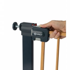 Barrière de sécurité enfant easy close effet bois Safety 1st