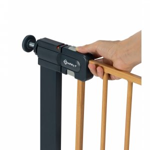 Barrière de sécurité enfant easy close effet bois Safety 1st