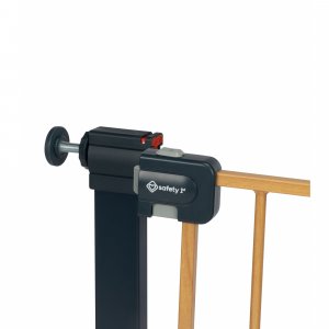 Barrière de sécurité enfant easy close effet bois Safety 1st