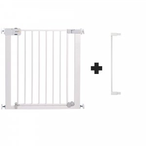 Barrière enfant avec extension 7 cm auto close blanc Safety 1st