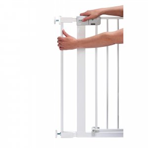 Barrière enfant avec extension 7 cm auto close blanc Safety 1st