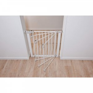 Barrière enfant avec extension 7 cm auto close blanc Safety 1st