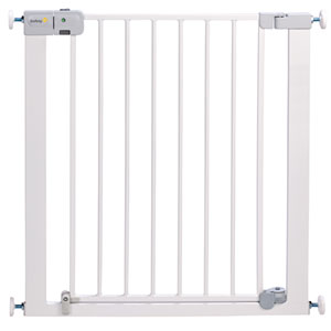 Barrière de sécurité auto close metal white 73-80 cm
