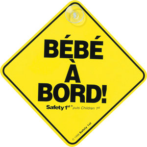 Signalétique bébé a bord