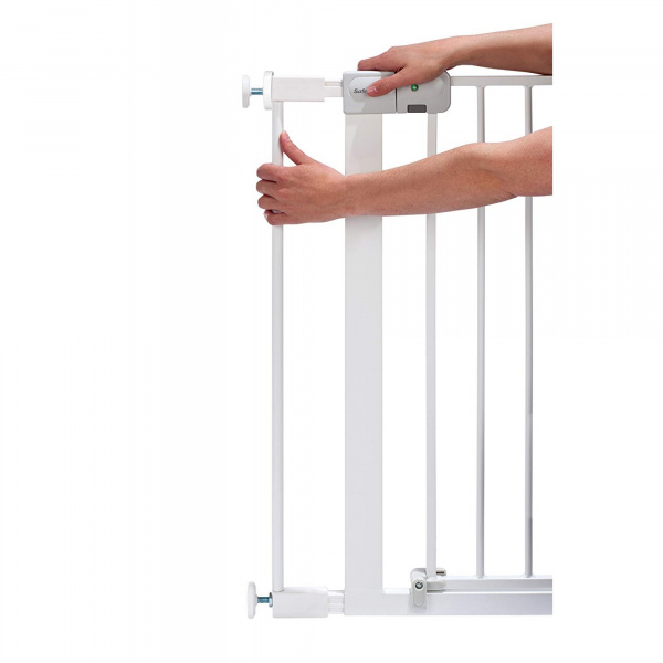 Barrière enfant avec extension 7 cm auto close blanc Safety 1st