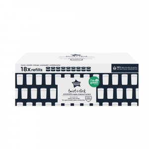 Lot de 18 recharges twist and click Tommee tippee