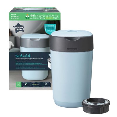 TOMMEE TIPPEE TOMMEE TIPPEE Poubelle à couches twist & click bleu
