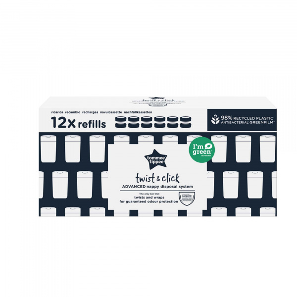 Multipack recharges twist & click x12 Tommee tippee
