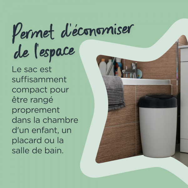 Multipacks 3 recharges pour poubelle simplee Tommee tippee