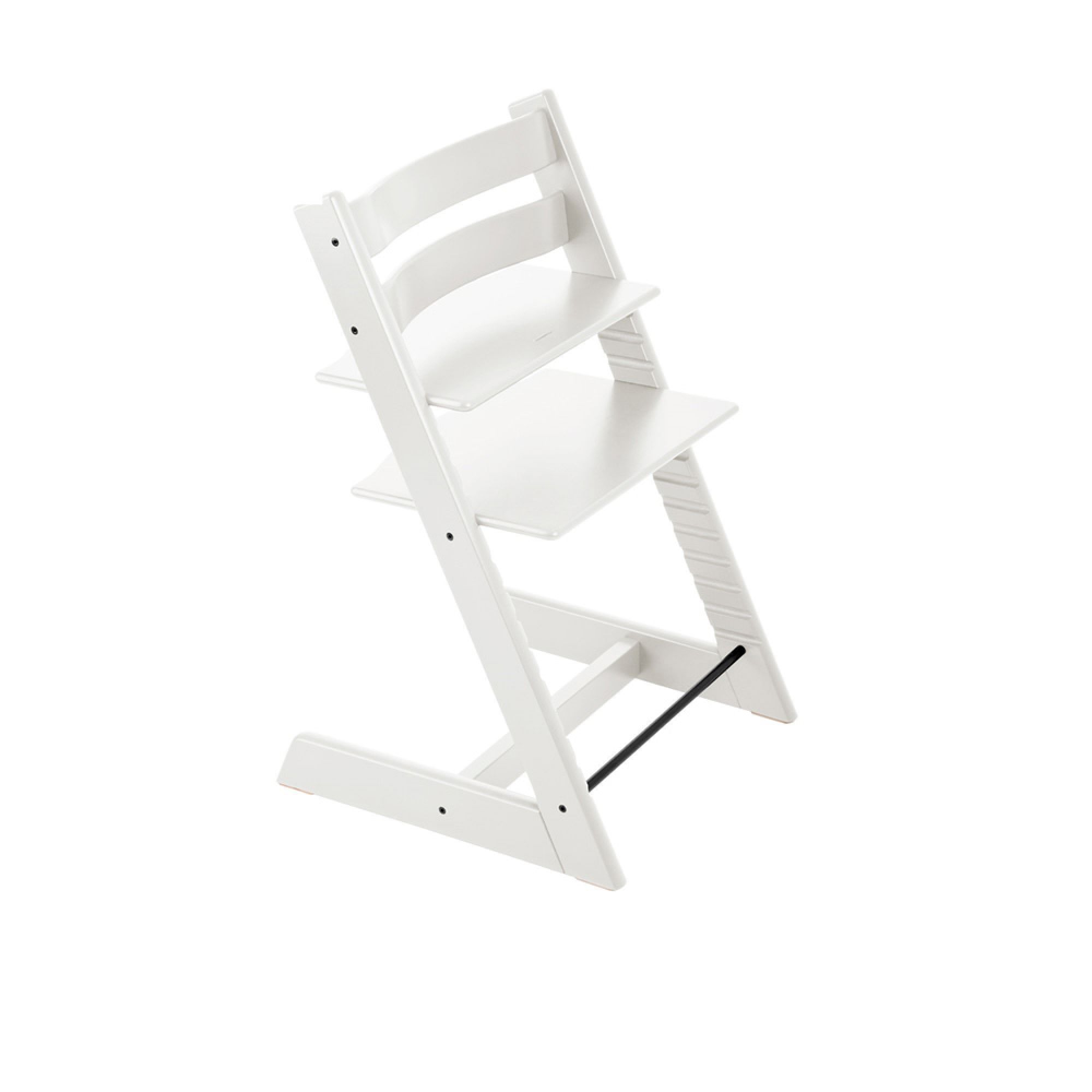 Chaise haute bébé évolutive tripp trapp blanc de Stokke sur allobébé