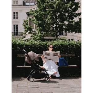 Poussette yoyo 3 châssis blanc pack 6+ leopard - wild collection Stokke