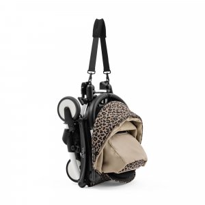 Poussette yoyo 3 châssis blanc pack 6+ leopard - wild collection Stokke