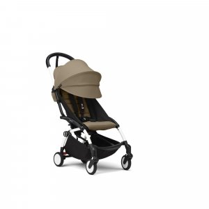 Poussette yoyo 3 châssis blanc pack 6+ toffee Stokke