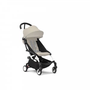 Poussette yoyo 3 châssis blanc pack 6+ toffee Stokke