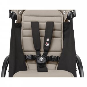 Poussette yoyo 3 châssis noir pack 6+ taupe Stokke