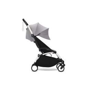 Poussette yoyo 3 châssis blanc pack 6+ stone Stokke