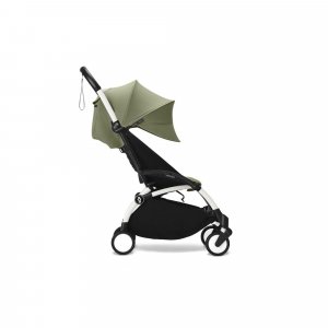 Poussette yoyo 3 châssis blanc pack 6+ olive Stokke