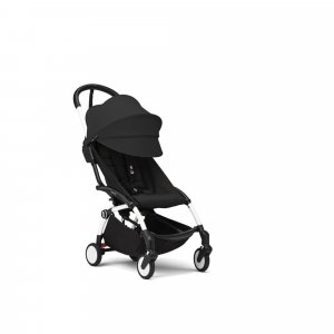 Poussette yoyo 3 châssis blanc pack 6+ noir Stokke