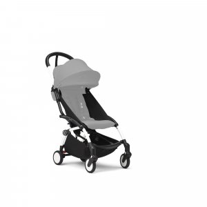 Poussette yoyo 3 châssis blanc pack 6+ noir Stokke