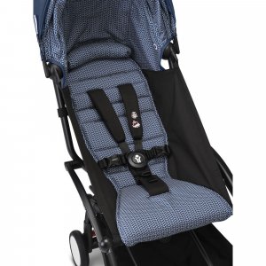 Poussette yoyo 3 châssis noir pack 6+ bleu air france Stokke