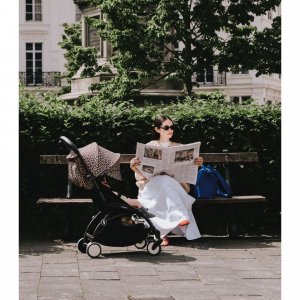 Poussette yoyo 3 châssis noir pack 6+ leopard - wild collection Stokke