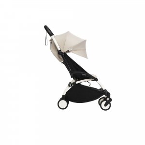 Poussette duo yoyo 3 pack 6+ et siège auto aton b2 black - chassis blanc - bonpoint Stokke