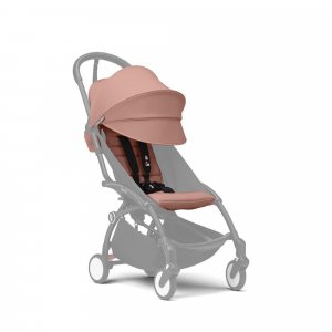 Poussette duo yoyo 3 - châssis blanc pack 6+ et nacelle ginger Stokke